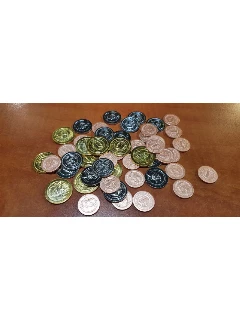 Metal Coin Sets 50db Arab Számozású