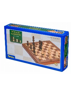 Sakk Készlet Fa - 295 x 290 x 25 mm, Mező 30mm, Király 65 mm - Mágneses