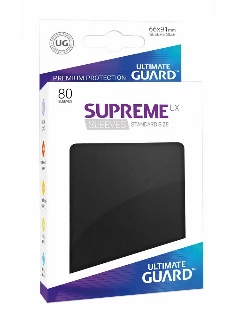 Kártyavédő fólia - 63.5x88mm - Supreme UX Sleeves Standard Size Black (A fólia mérete: 66 x 91mm) Fekete (80db)