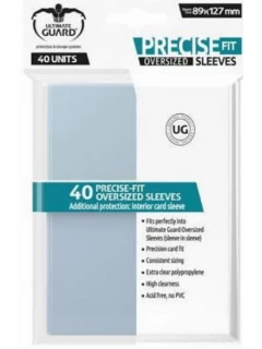 Kártyavédő Fólia - 88x126mm - Ultimate Guard Precise-fit Sleeves Oversized Transparent (40) (A Fólia Mérete: 89 X 127mm) (40db)
