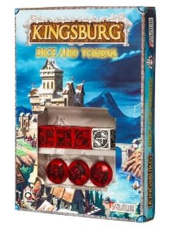 Kingsburg Dice & Tokens Set Red (Kiegészítő)