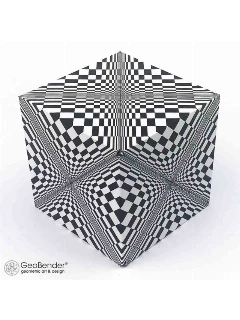 Geobender Cube Design "Abstract" 4db, Díszdobozban