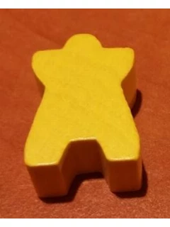 Fa Játékalkatrész - Meeple Vezér Sárga