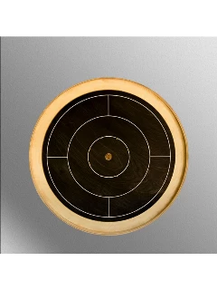 Crokinole Prémium Minitábla - Ében Tábla - Natúr Perem (Korong Nélkül)