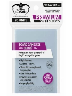 Kártyavédő Fólia - 63x100mm - Premium Soft Sleeves For Board Game Cards Koryo (A Fólia Mérete: 64 X 102mm) (70db)