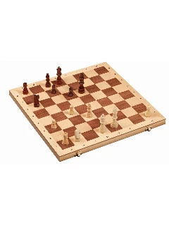 Sakk Készlet Fa - 405 X 405 X 25 mm, Mező 45mm, Király 78 mm