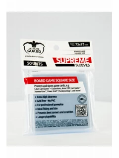 Kártyavédő Fólia - 70x70mm - Supreme Sleeves For Board Game Cards Square (A Fólia Mérete: 73 X 73mm) (50db)