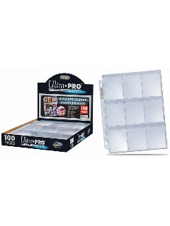 9-Pocket Pages Platinum Black (100 pcs)