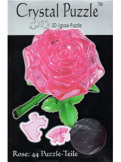 3d Kristály Kirakó - Rózsaszín Rózsa - Rose Pink
