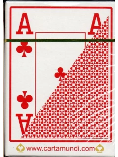 Póker - Copag 100% Plasztik Póker Kártya - 4 Jumbo Index - 1 Csomag - Piros