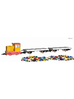 Piko G 37155 Start Set Güterzug Klemmbausteinwagen R/C