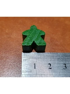 Fa Játékalkatrész - Meeple C Zöld