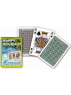 Happy Holiday! Plasztik kártya 1*55 Lap 100% Plasztik Zöld hátlapú