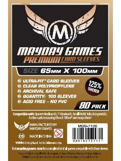 Kártyavédő fólia - 65x100mm - Premium Magnum Copper Sleeve ("7 Wonders" méret) (25%-al vastagabb) (80db)
