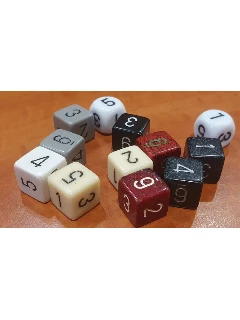 Dobókocka - 6 oldalú számos vegyes szín_642