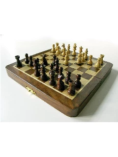 Sakk - Fa Sakk-készlet Mágneses 17x9x4cm
