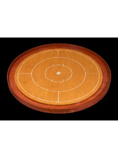 Crokinole Prémium Versenytábla - Gőzölt bükk tábla - Cseresznye perem (Korong nélkül)