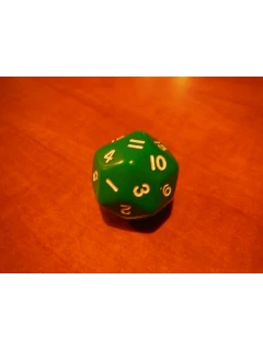 Dobókocka - 30 Oldalú Dobókocka - Opaque Triantakohedron D30 Dice - 33mm - Zöld