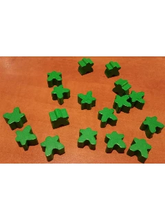Fa játékalkatrész - Meeple zöld