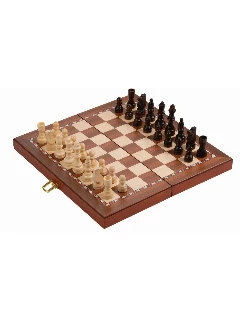 Sakk Készlet Fa - 295 x 290 x 25 mm, Mező 30mm, Király 65 mm - Mágneses