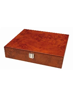 Mahjong Készlet - Mdf Dobozban Számozott, Zöld Hátú, Műanyag Kövekkel - A Kövek Mérete: 28x20x13mm