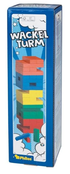 Verflixter Turm Fa - Jenga - 75 x 75 x 300 mm - Színes