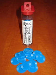 Mini Zseton Kék 50db - Mini Chips Blue 50