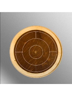 Crokinole Prémium Minitábla - Dió tábla - natúr perem (Korong nélkül)