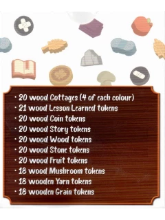 Juharvölgy Krónikája - Fa játékelemek - (Creauture Comforts Woodern Bits Upgrade Pack)