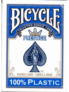 Póker - Bicycle Prestige 100% Plasztik Póker Kártya - 1 Csomag - Kék