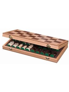 Sakk Készlet Fa-mdf - 380 X 190 X 48 mm, Mező 43mm, Király 76 mm
