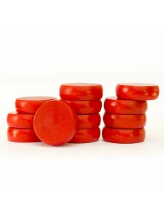 Crokinole Korongszett Prémium 12db - Piros