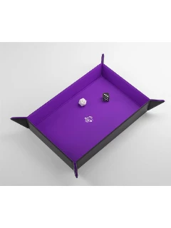 Dobótálca - Magnetic Dice Tray Rectangular Black/Purple