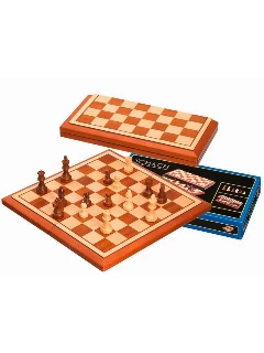 Sakk Készlet Fa - Belgrad - 400 X 200 X 55 mm, Mező 40mm, Király 76 mm