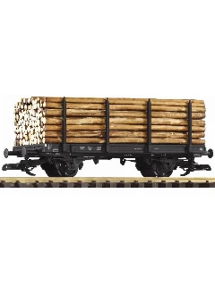 Piko G 37781 Db Iii 2-axle Flatcar W/Log Load