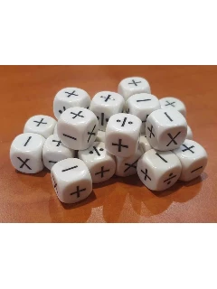 Dobókocka - Matematikai Műveletes Dobókocka Fehér - Math Operators Dice