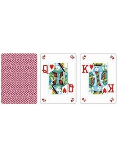 Póker - Copag 100% Plasztik Póker Kártya - Dual Index - 1 Csomag - Piros