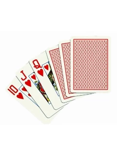 Póker - Copag 100% Plasztik Póker Kártya - 2 Jumbo Index - 1 Csomag - Piros