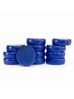 Crokinole Korongszett Prémium 12db - Kék