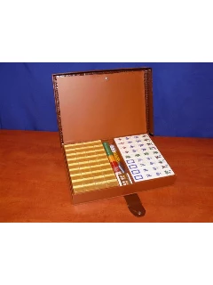 Mahjong Készlet - Professzionális, Arany „Crystal” Kövekkel - A Kövek Mérete: 37x28x22mm