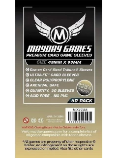 Kártyavédő Fólia - 49x93mm - Premium Roman Card Sized Tribune Sleeves (25%-al Vastagabb) (50db)