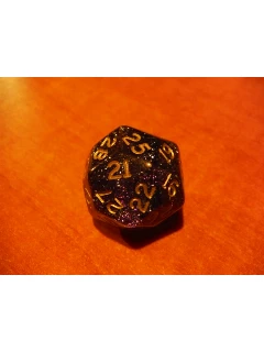 Dobókocka - 30 Oldalú Dobókocka - 30-sided Dice - Royal Purple W/Gold