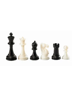 Sakkfigura Szett Fa - Nerva, Fekete-fehér, Neylonban, Király 95 Mm