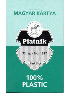 Magyar kártya 100% Plasztik - Zöld hátlapú