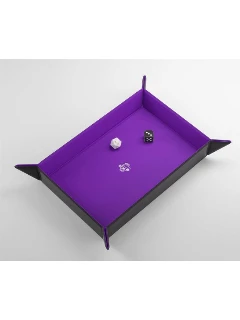 Dobótálca - Magnetic Dice Tray Rectangular Black/Purple