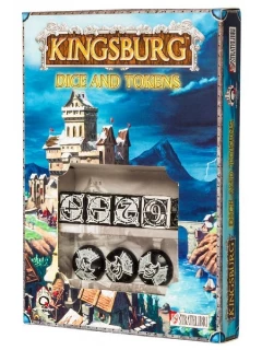 Kingsburg Dice & Tokens Set Black (Kiegészítő)