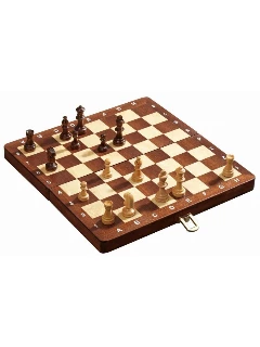 Sakk Készlet Fa Deluxe - 265 X 135 X 40 mm, Mező 30mm, Király 48 mm