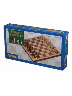 Sakk Készlet Fa - 375 X 375 X 23 mm, Mező 42mm, Király 76 mm