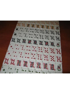 Römi Készlet - Professzionális, Kék Hátú, Műanyag Kövekkel - A Kövek Mérete: 38x28x20mm