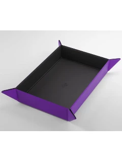 Dobótálca - Magnetic Dice Tray Rectangular Black/Purple